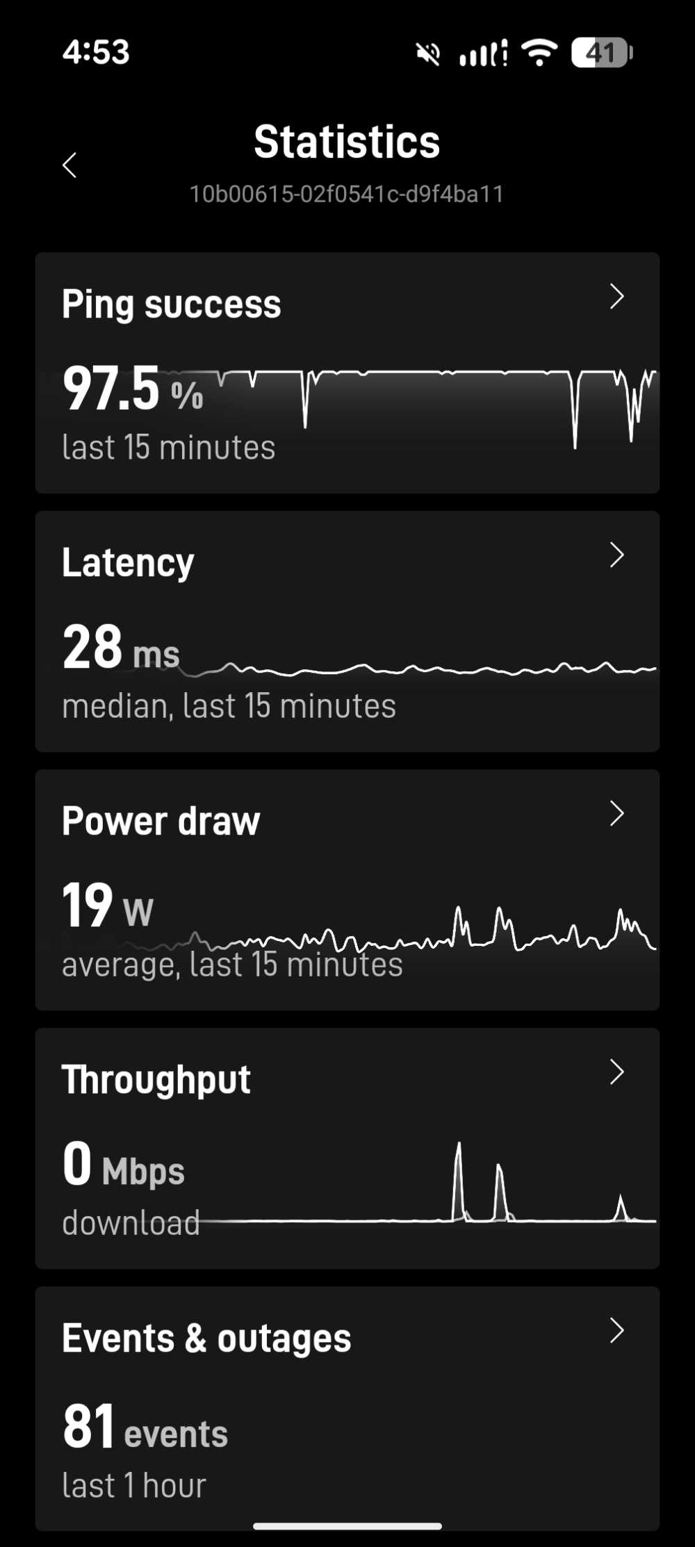 Starlink ping success screenshot showing reliable connectivity